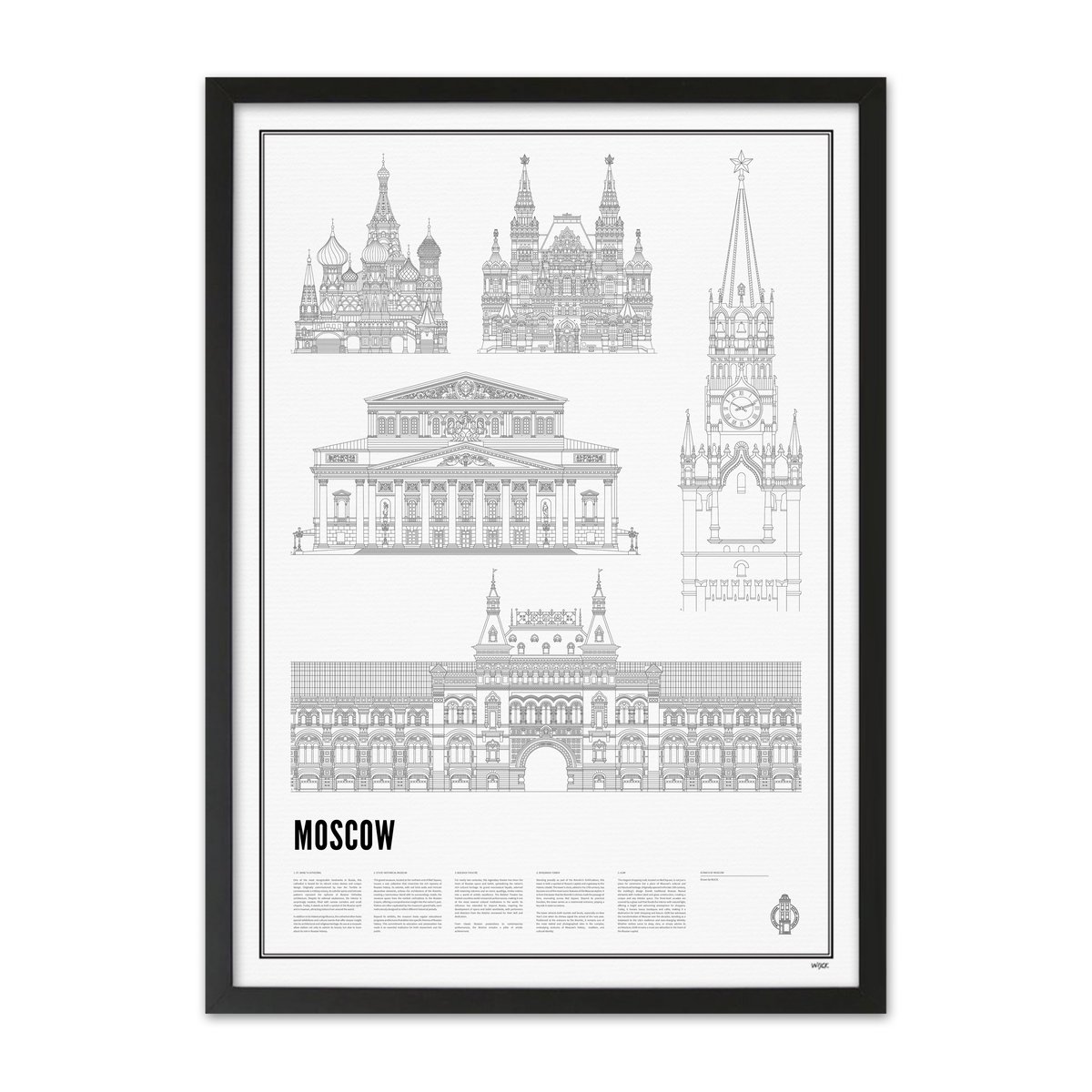 Poster von Iconics of Moscow | WIJCK.